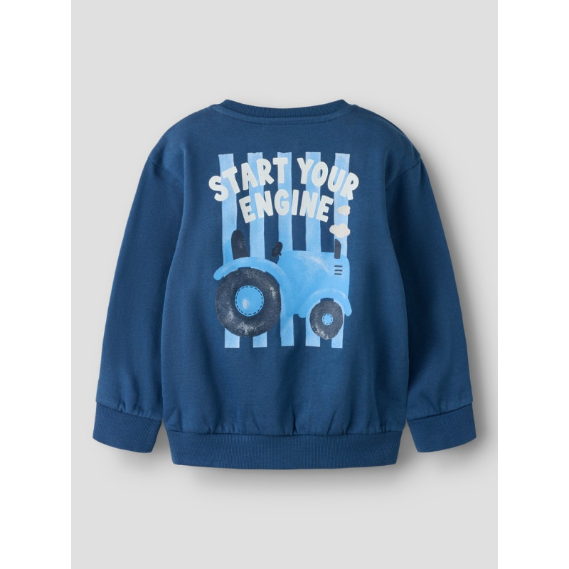NAME IT MINI Dreng - Rezo langærmet sweatshirt - Sargasso Sea