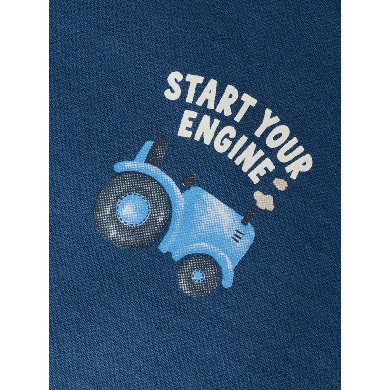 NAME IT MINI Dreng - Rezo langærmet sweatshirt - Sargasso Sea