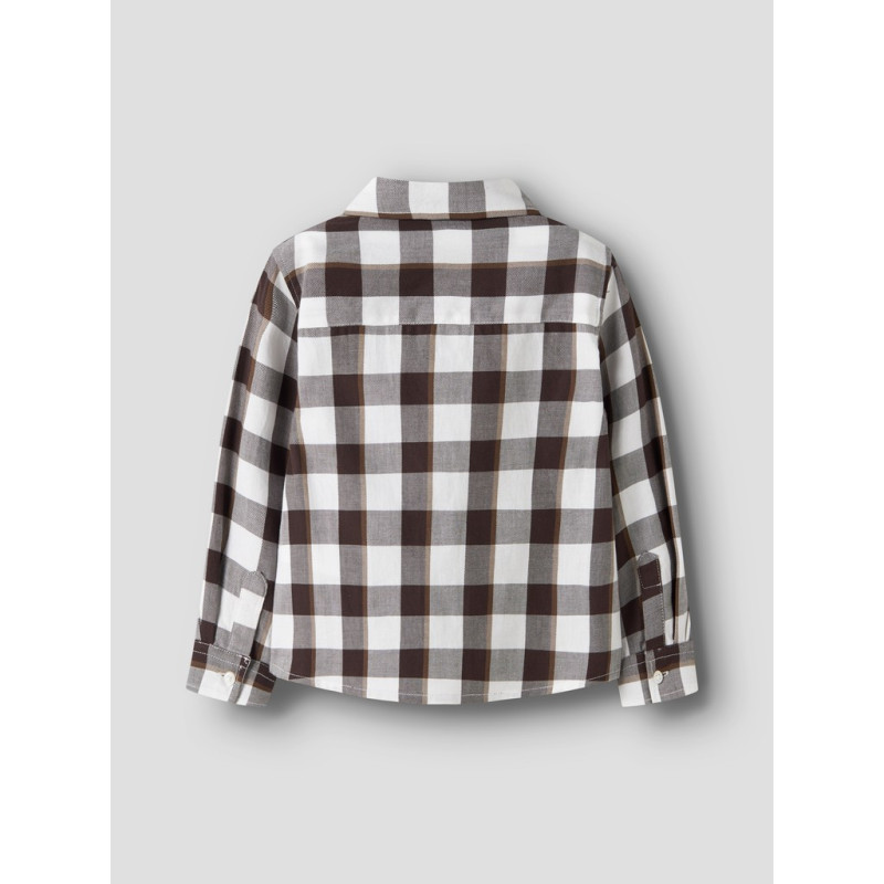 NAME IT MINI Dreng - Ralum langærmet skjorte - Bright White