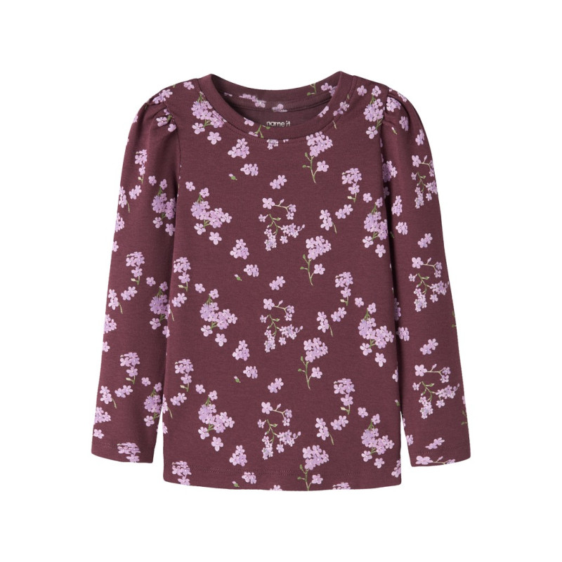 NAME IT MINI Pige - Raffi langærmet bluse - Catawba Grape