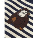 NAME IT MINI Dreng - Rafan langærmet sweatshirt - Navy Blazer