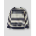 NAME IT MINI Dreng - Rafan langærmet sweatshirt - Navy Blazer