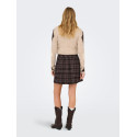 ONLY Wren check kort nederdel - Black