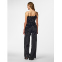 PIECES Kammy strap lace top - Black
