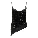 PIECES Kammy strap lace top - Black