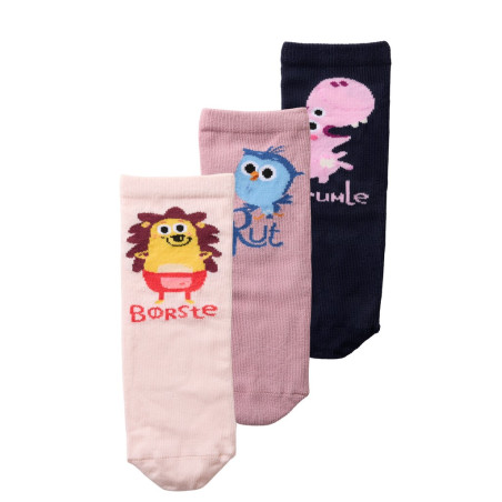 NAME IT MINI Pige - Abine Børste 3 pak strømper - Mauve Shadows