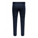 Only & Sons Mark Performance Chino Bukser - CHECKED - Night Sky