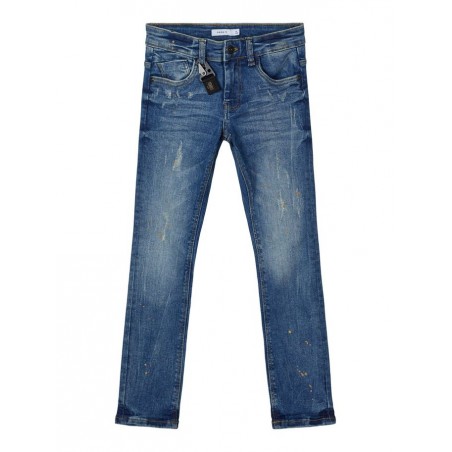 NAME IT KIDS SILAS SLIM JEANS - Medium Blue Denim