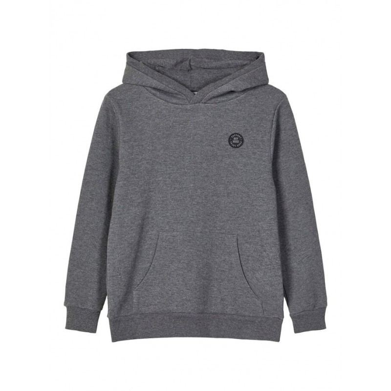 NAME IT KIDS Molson sweat hoodie - Dark Grey Melange
