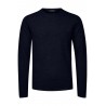 CASUAL FRIDAY KONRAD MERINO PULLOVER - NAVY