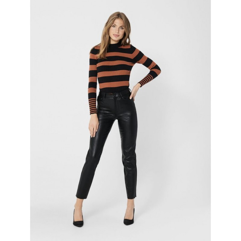 ONLY EMILY ANK FAUX LEATHER PANT