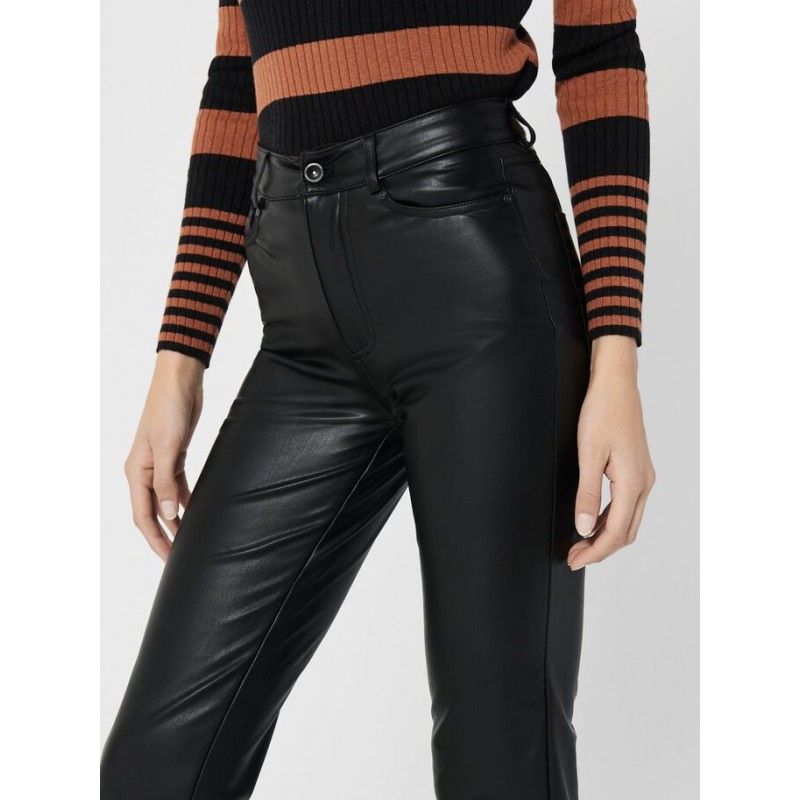 ONLY EMILY ANK FAUX LEATHER PANT