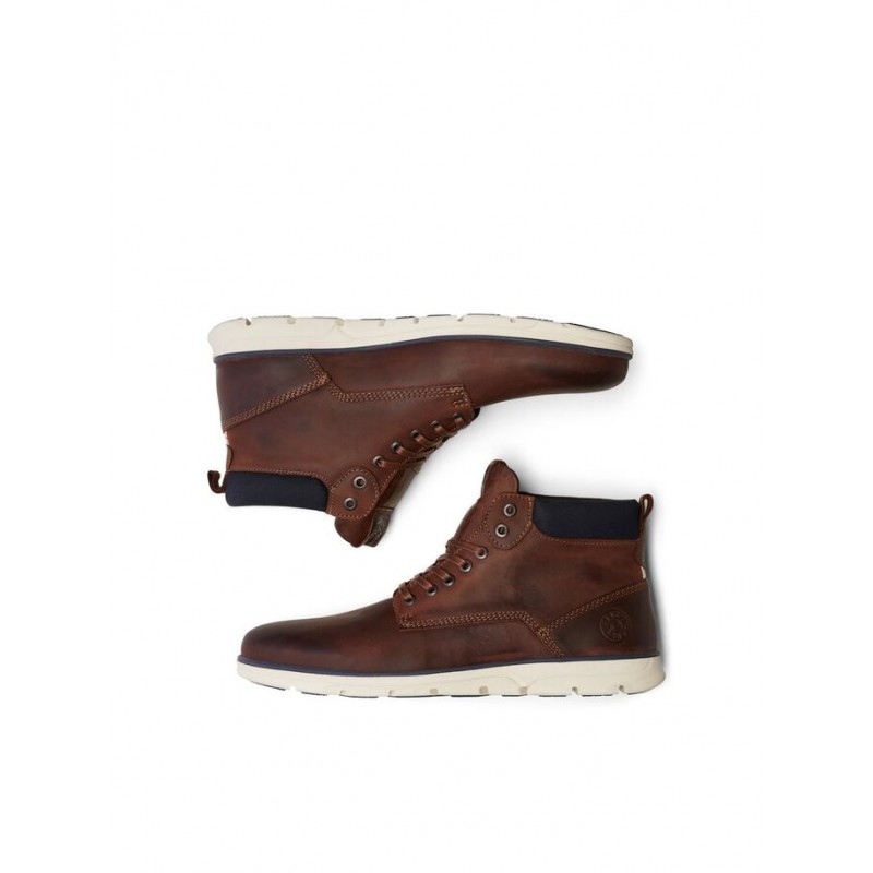 Jack & Jones Junior Okselæder Støvle - Brandy Brown