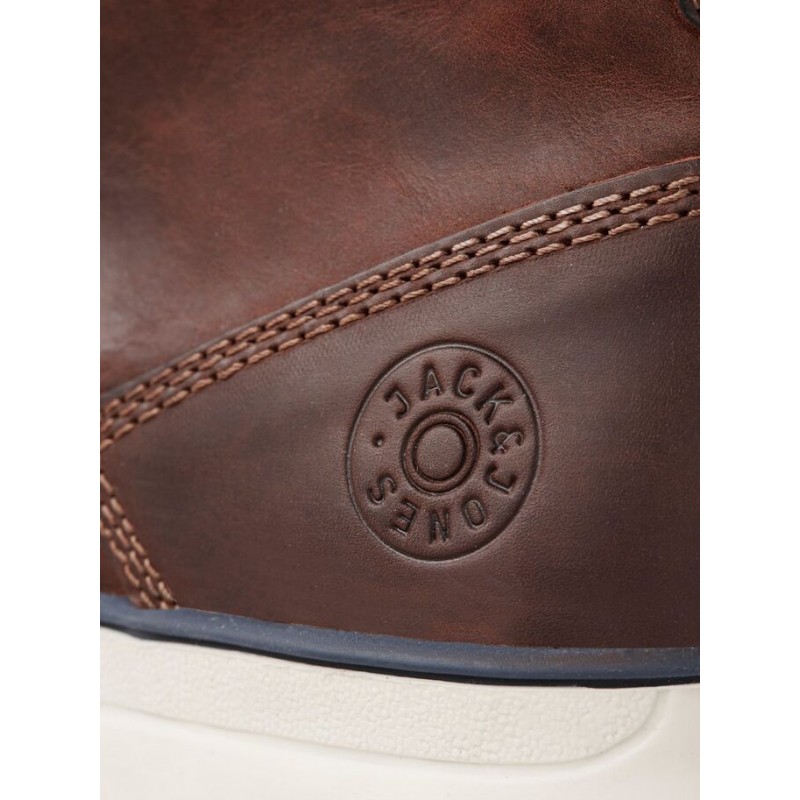Jack & Jones Junior Okselæder Støvle - Brandy Brown