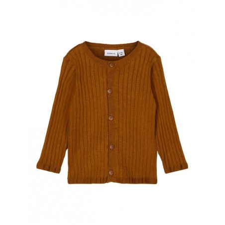 NAME IT BABY NOAH L/S CARDIGAN - MONKS ROBE