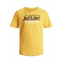 JACK & JONES Junior kortærmet logo T-shirt - Spicy Mustard