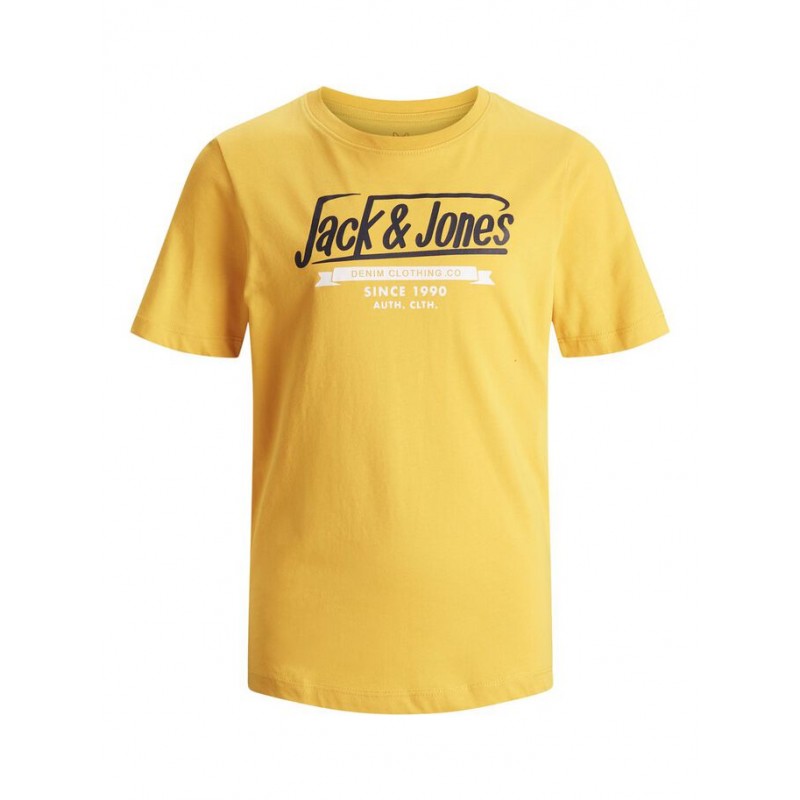 JACK & JONES Junior kortærmet logo T-shirt - Spicy Mustard