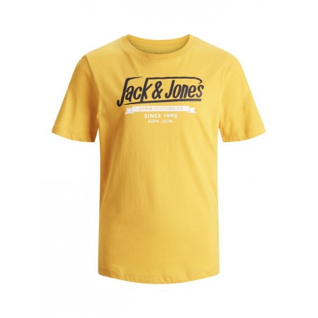 JACK & JONES Junior kortærmet logo T-shirt - Spicy Mustard