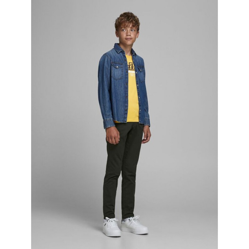 JACK & JONES Junior kortærmet logo T-shirt - Spicy Mustard