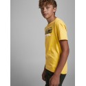 JACK & JONES Junior kortærmet logo T-shirt - Spicy Mustard
