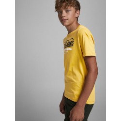 JACK & JONES Junior kortærmet logo T-shirt - Spicy Mustard