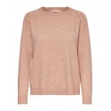 ONLY Lesly Kings L/S Strik Pullover - Misty Rose