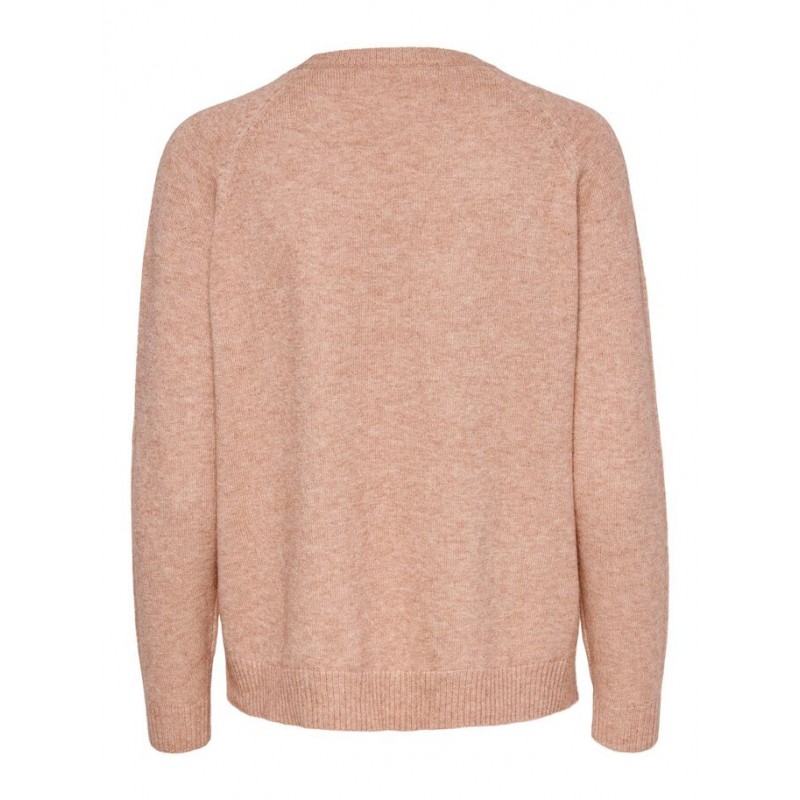 ONLY Lesly Kings L/S Strik Pullover - Misty Rose