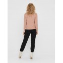 ONLY Lesly Kings L/S Strik Pullover - Misty Rose