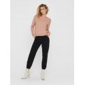 ONLY Lesly Kings L/S Strik Pullover - Misty Rose