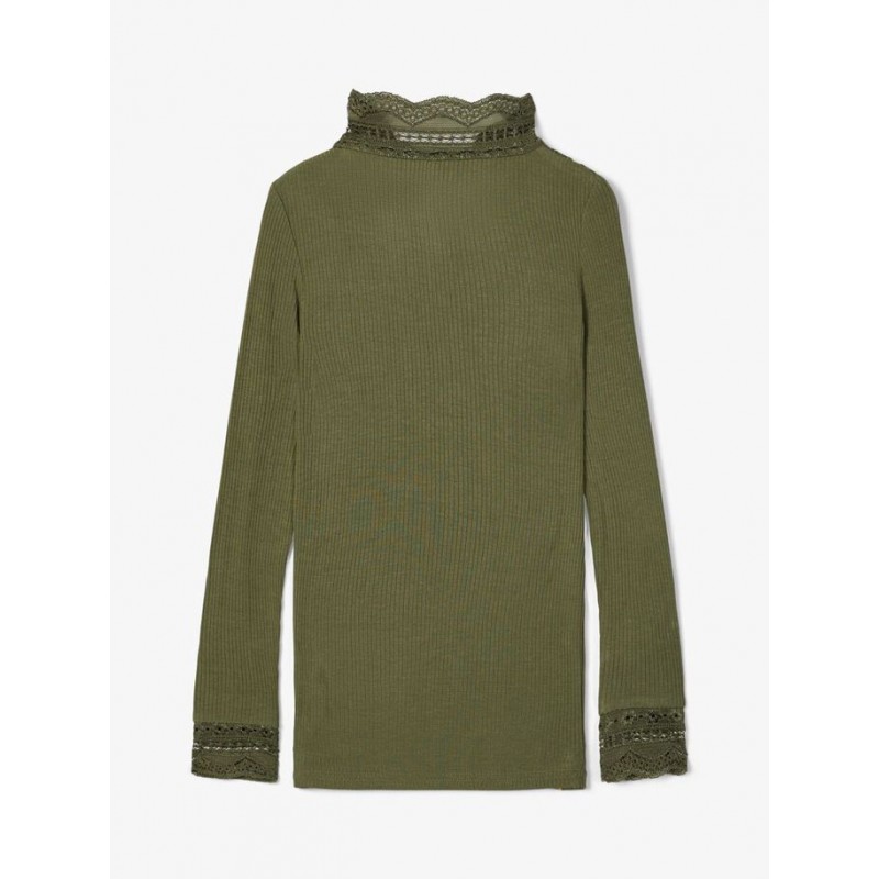 NAME IT Mini Fruni Langærmet Bluse - Winter Moss