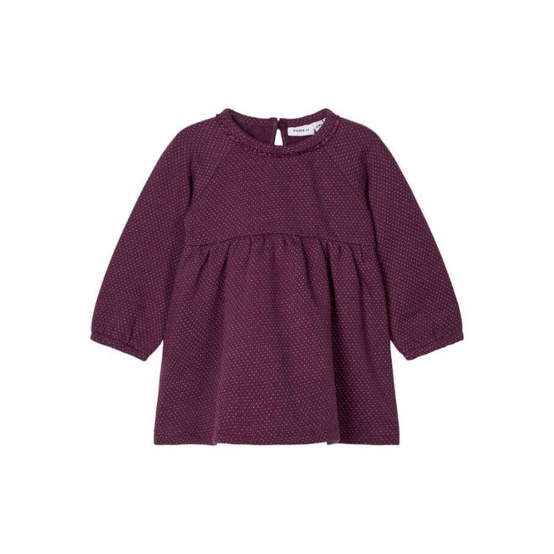 Name it - Babytøj | kjole | Name it Jule Kjole | Babytøj | Blomme rød