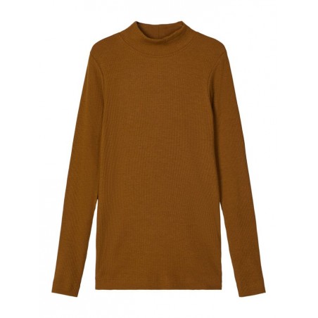 Name It kids Slim langærmet Rib T-shirt - Monks Robe