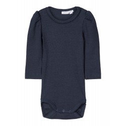 NAME IT Baby Kabex langærmet Rib Body - Dark Sapphire