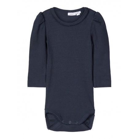 NAME IT Baby Kabex langærmet Rib Body - Dark Sapphire
