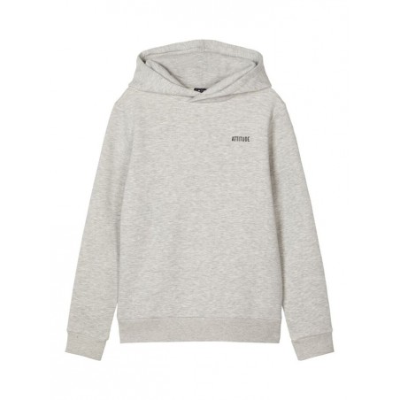 LMTD Mopaw L/S Sweat W Hood - Light Grey