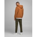 JACK & JONES SWEAT HOODIE - Mocha Bisque
