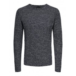 ONLY & SONS Wictor Struktur Pullover - Dress Blues