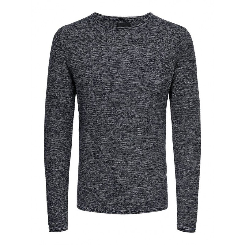 ONLY & SONS Wictor Struktur Pullover - Dress Blues