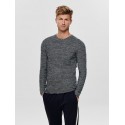 ONLY & SONS Wictor Struktur Pullover - Dress Blues