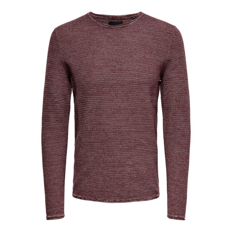 ONLY & SONS Struktur Pullover - Zinfandel
