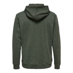 ONLY & SONS WINSTON SWEAT HOODIE - FOREST NIGHT