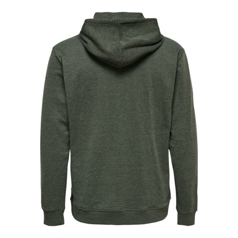 ONLY & SONS WINSTON SWEAT HOODIE - FOREST NIGHT