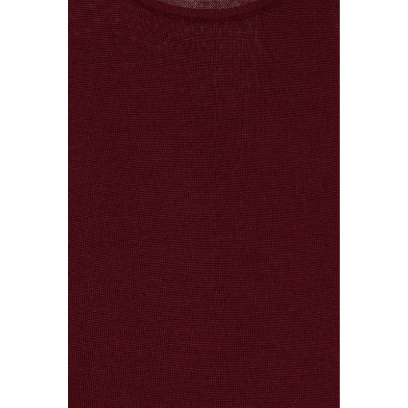 CASUAL FRIDAY MERINO CREW NECK - WINE