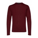 CASUAL FRIDAY MERINO CREW NECK - WINE