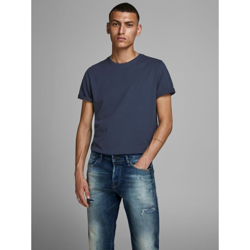 JACK & JONES Organic Basic Slim Fit T-shirt - Navy
