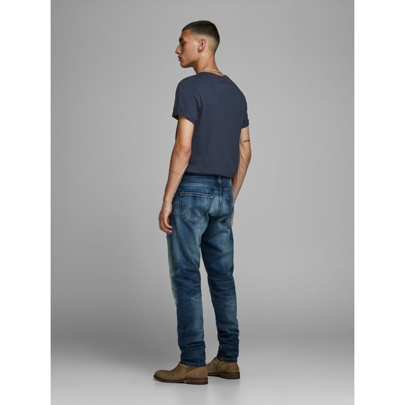 JACK & JONES Organic Basic Slim Fit T-shirt - Navy