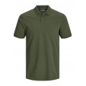 JACK & JONES BASIC POLO SS SLIM FIT- OLIVE NIGHT