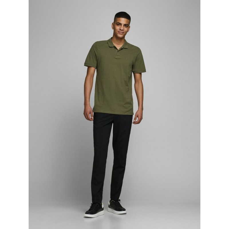 JACK & JONES BASIC POLO SS SLIM FIT- OLIVE NIGHT