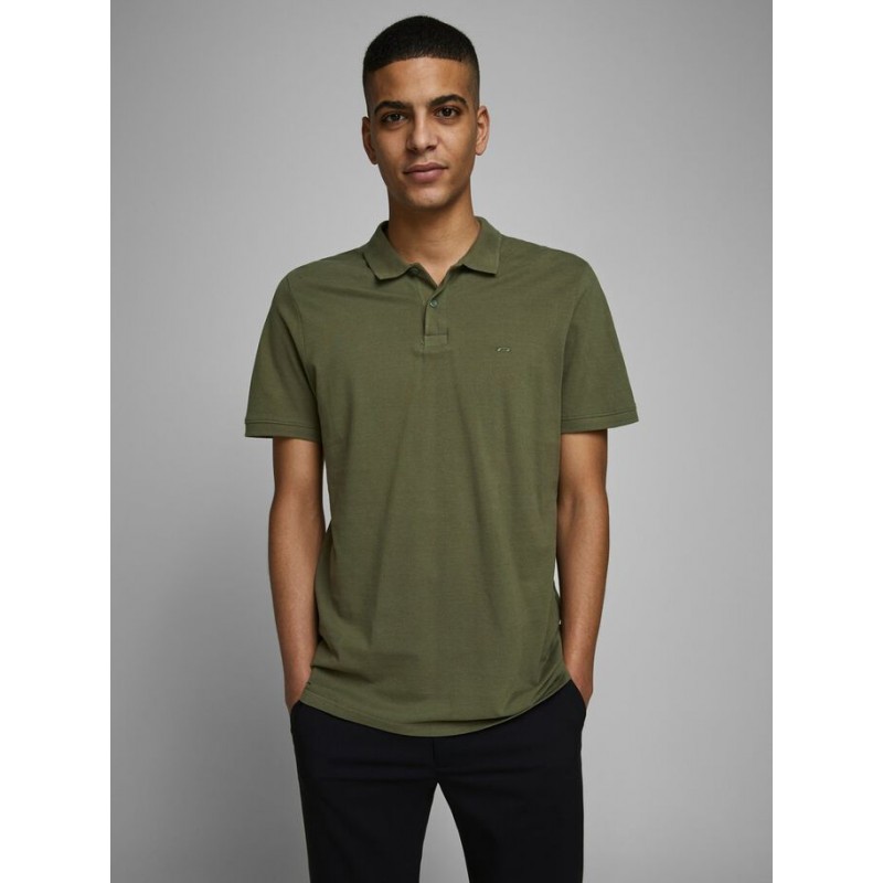 JACK & JONES BASIC POLO SS SLIM FIT- OLIVE NIGHT
