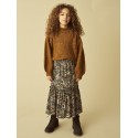 NAME IT KIDS Nnit Ls Strikbluse M. Ballonærmer - Monks Robe